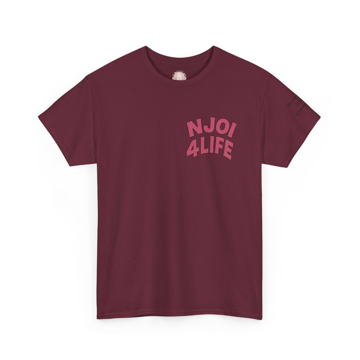 NJOI 4LIFE Staple Tee - Dark Pink Edition