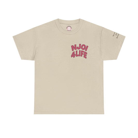 NJOI 4LIFE Staple Tee - Dark Pink Edition