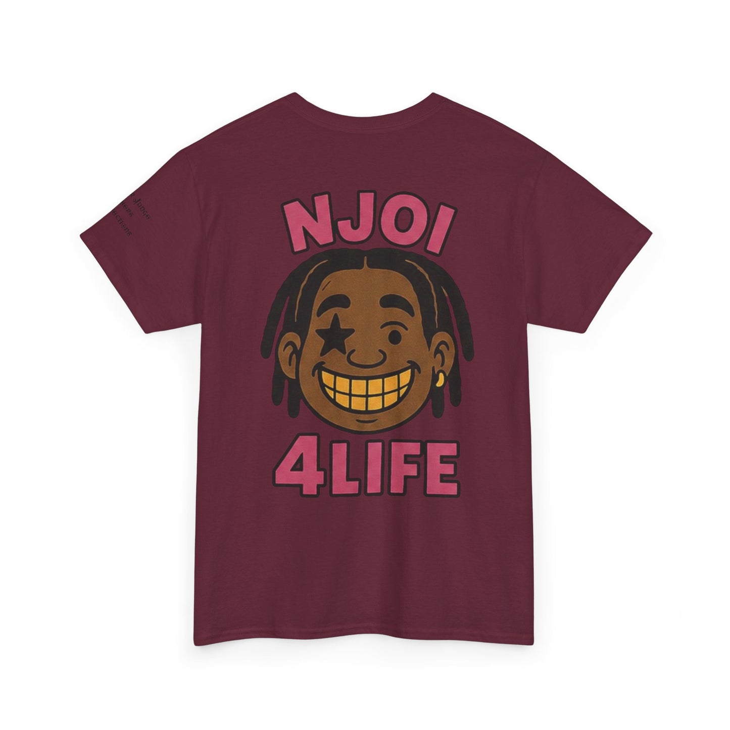 NJOI 4LIFE Staple Tee - Dark Pink Edition